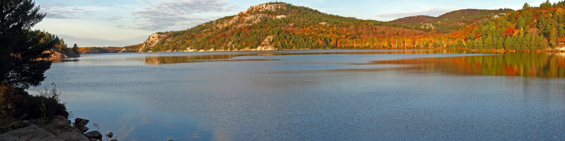 october's day at george lake