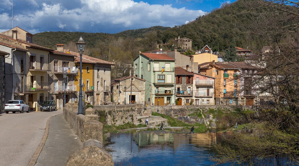 Beautiful old stone houses in Spain