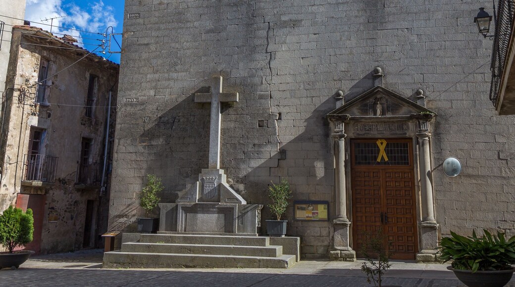 Beautiful old stone houses in Spanish ancient village