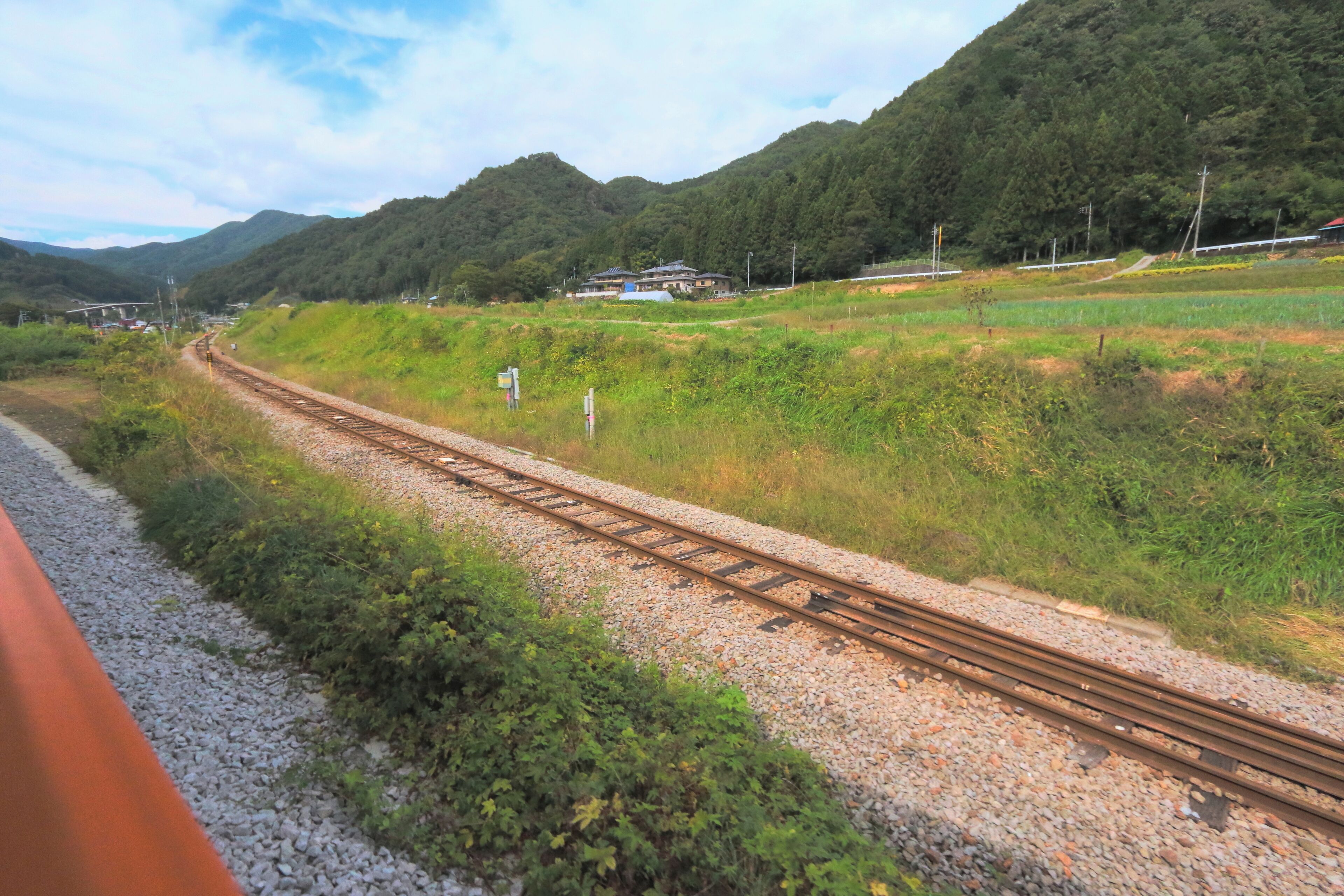 岩島駅側新旧吾妻線分岐点