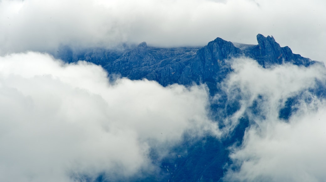 Kinabalu National Park which includes mountains, mist or fog and landscape views