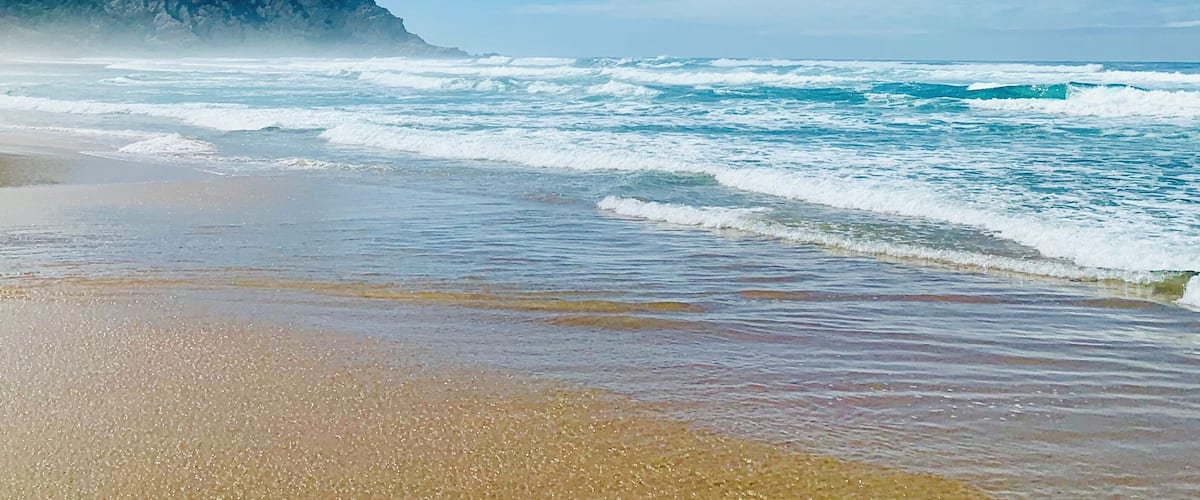 On the beach in Natues Valley, all you see is mountains, water and sand. Maybe a kite surfer or two. A really good place to rest you mind and get away from people, cars and city noises. #LifeAtExpedia
