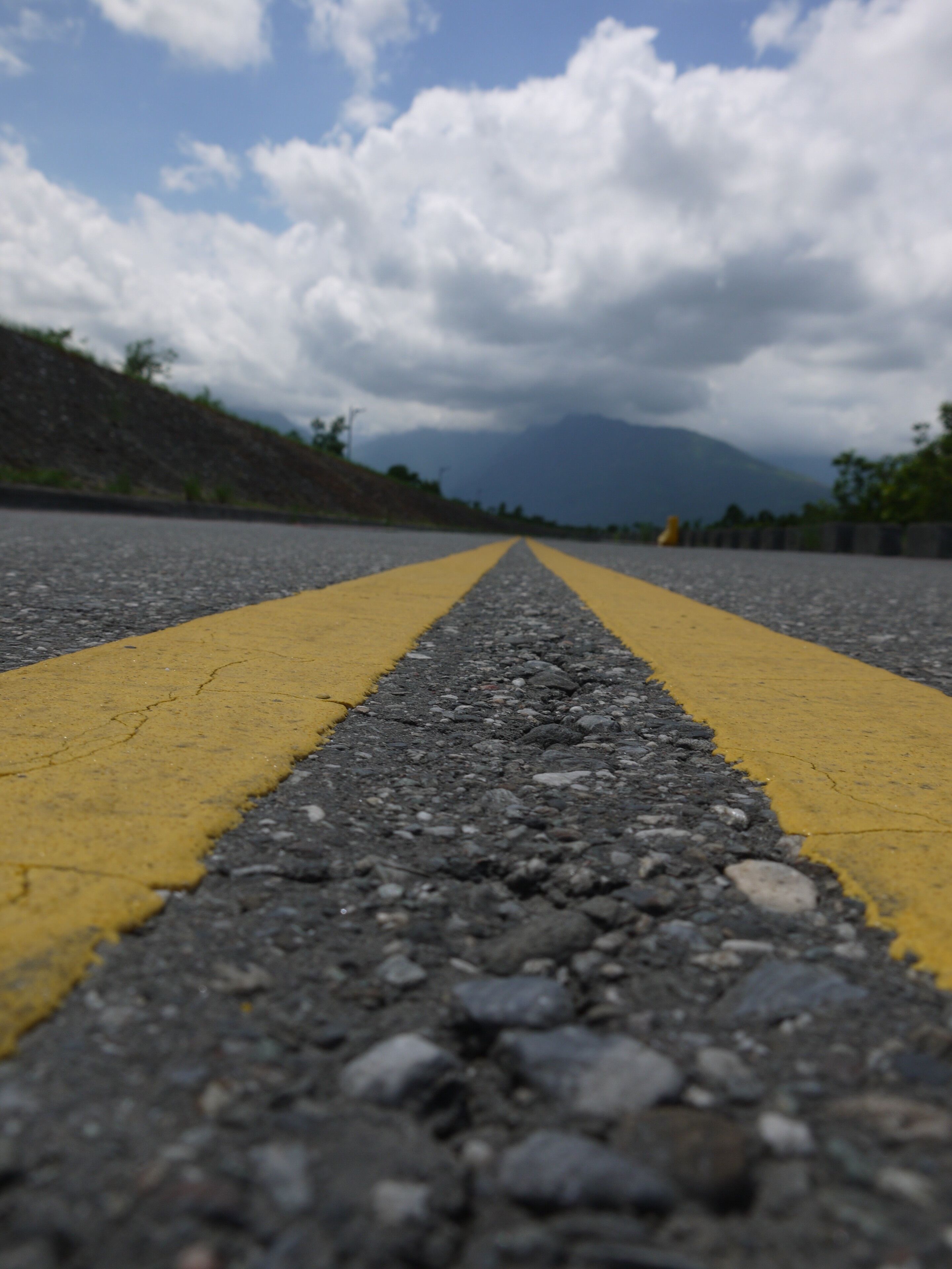 花蓮縣鳳林鎮 馬路雙黃線