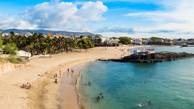 Panoramic view of Tarrafal beach in Santiago island in Cape Verd