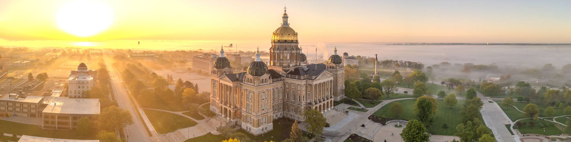 Des Moines, Iowa at Dawn