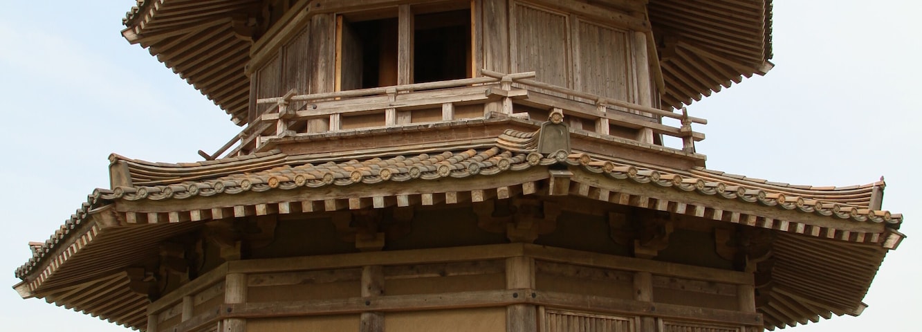 鞠智城復元鼓楼