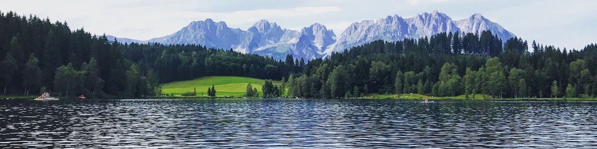 Stunningly beautiful Schwarzsee Lake in Kitzbühel, Austria!
