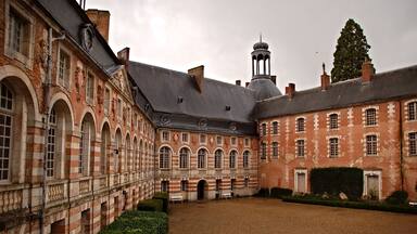 Cour du château de Saint-Fargeau