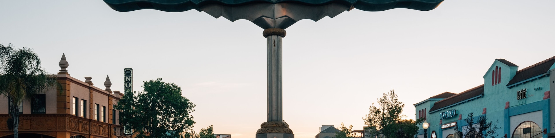 North Park sign at sunset, in San Diego, California