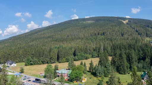 Panorama of Cerna hora, spa Janske Lazne, Czech Republic