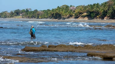 Fisherman on the beach shore in Mariato, Panama