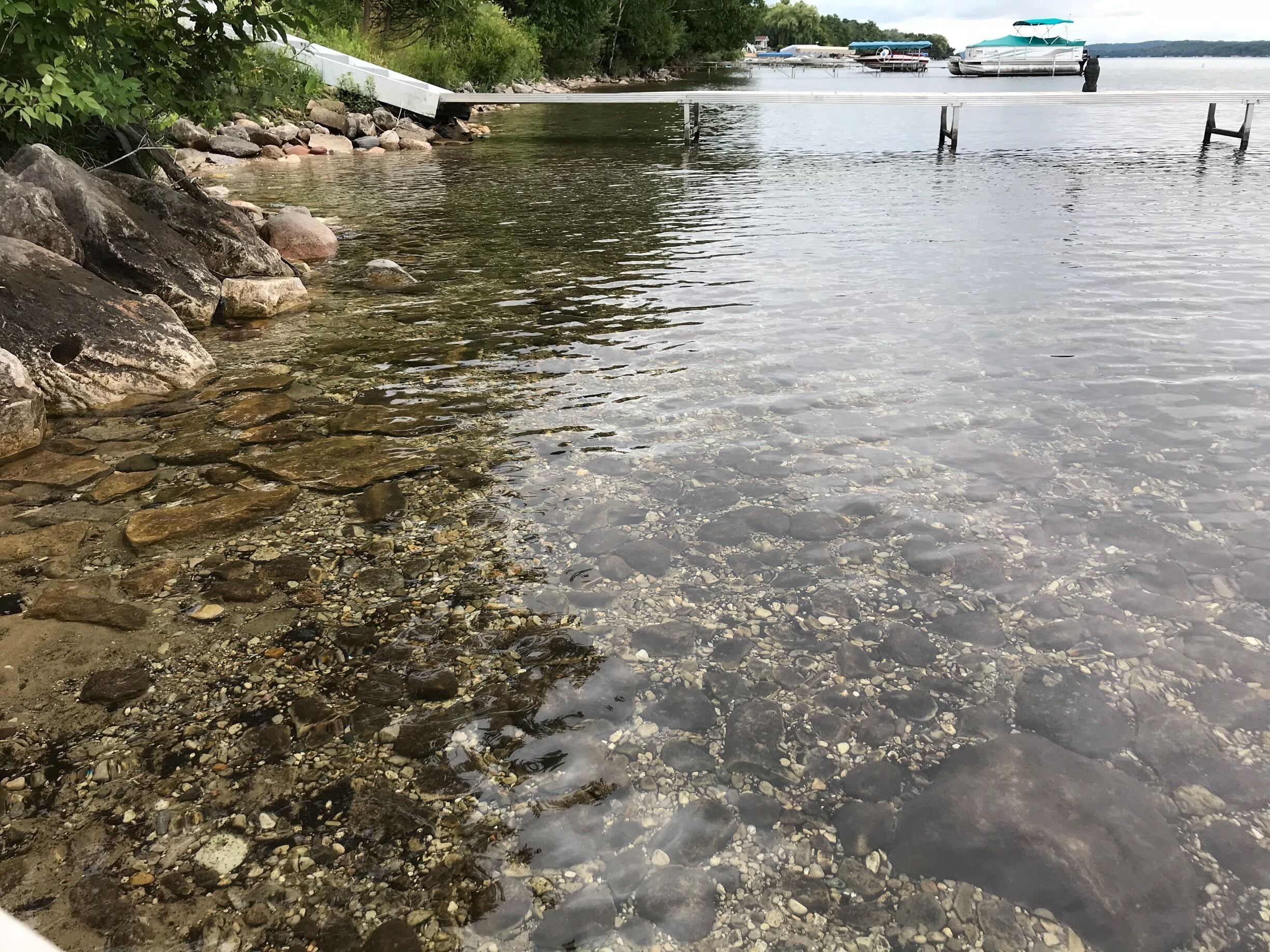 Clear fresh water lake 