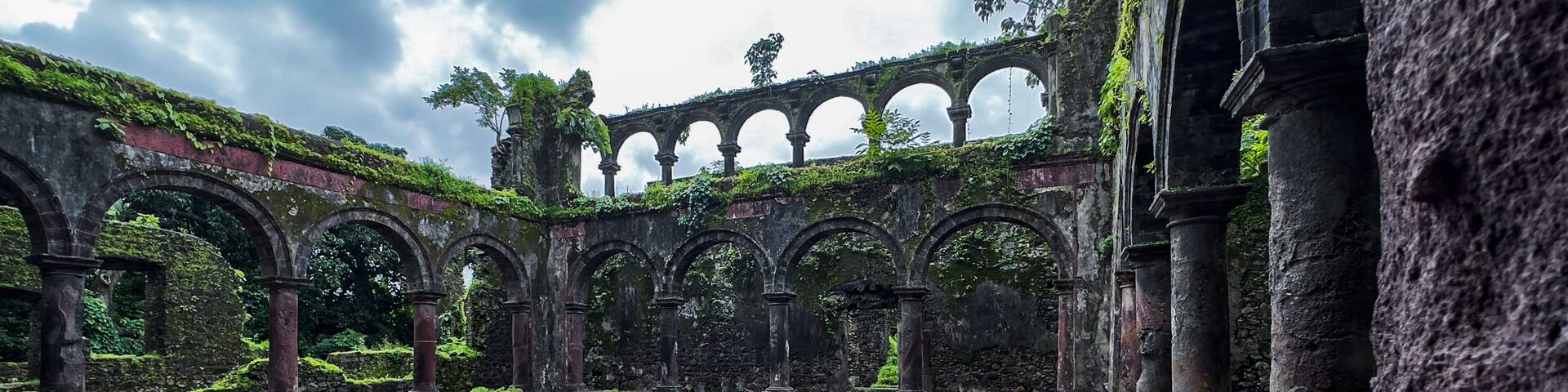 Fort Vasai in India. Ruined fort of the town of Vasai, Konkan Division, Maharashtra, India.