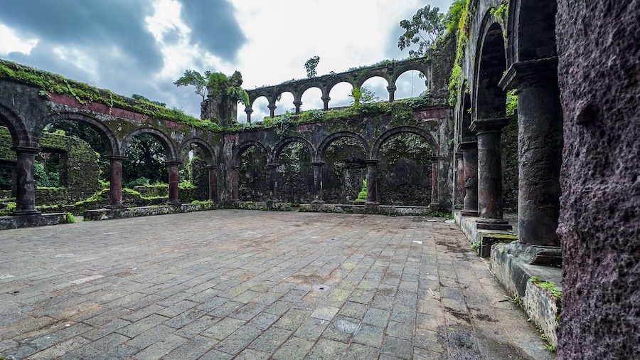 Fort Vasai in India. Ruined fort of the town of Vasai, Konkan Division, Maharashtra, India.