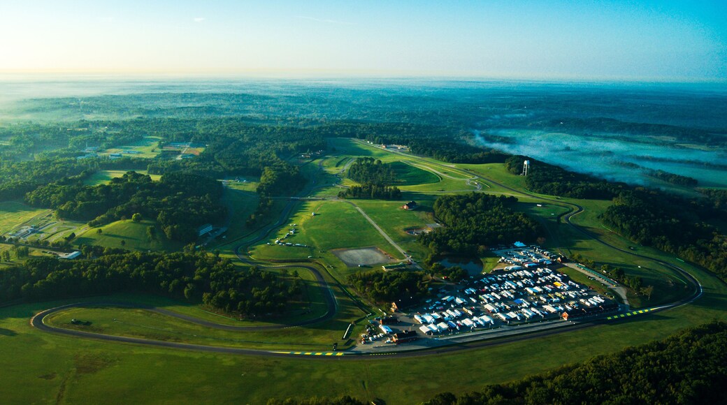 Aerial photograph of Virginia International Raceway or VIR.