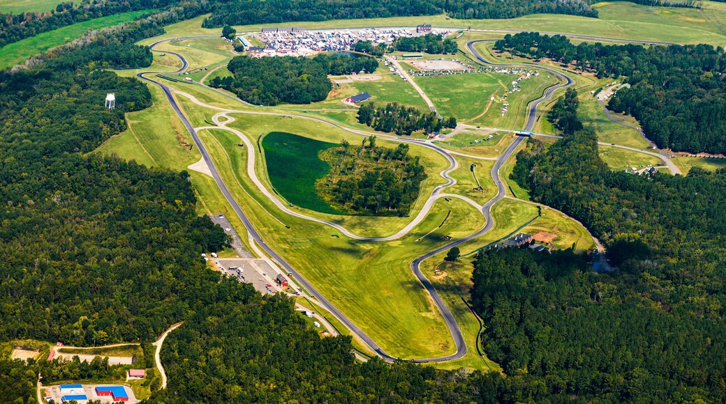 Aerial photograph of Virginia International Raceway or VIR.