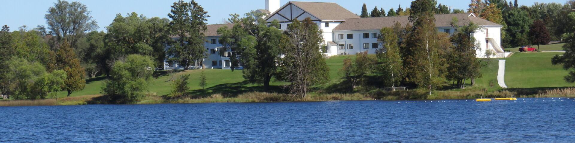A beautiful lodge in the middle of 10,000 acres.