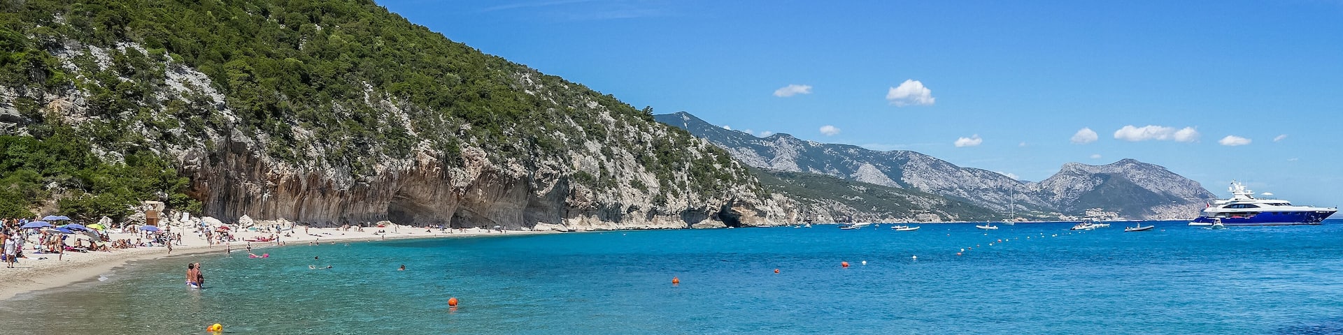 The beach of Cala Luna in Sardinia (Gulf of Orosei)