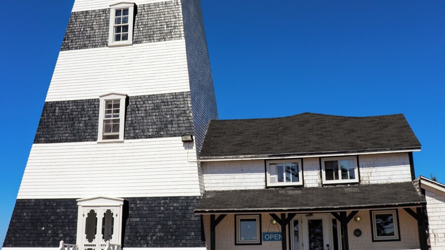 West Point Lighthouse was the second lighthouse I visited while on the island. This lighthouse is unique from the others as it's considered a second generation of lighthouses due to its shape. You will also notice that the lines are painted black instead of red like other houses. This was done because the lighthouse was difficult to see due to its reflection off the red sandy beaches or how the sun reflected off the building. This made it easier for sailors to spot it during bright conditions. There is a small fee to visit the lighthouse, and you can go right to the top to view it actually working. So many lighthouses I've been to are no longer active so this was a treat to see.
