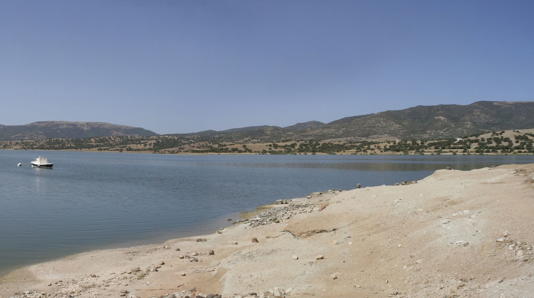 Panoramic view of Lake Coghinas, in the side of Oschiri