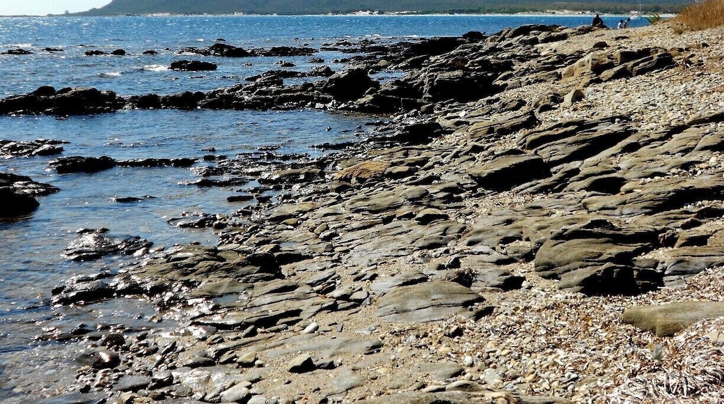 Beautiful, quiet beach on the mountainbike trail