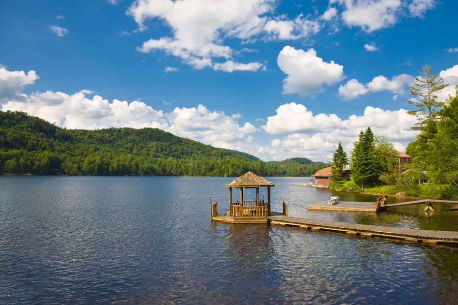 Big Moose Lake in the Adirondack Mountains of New York. Image shot 07/2009. Exact date unknown.