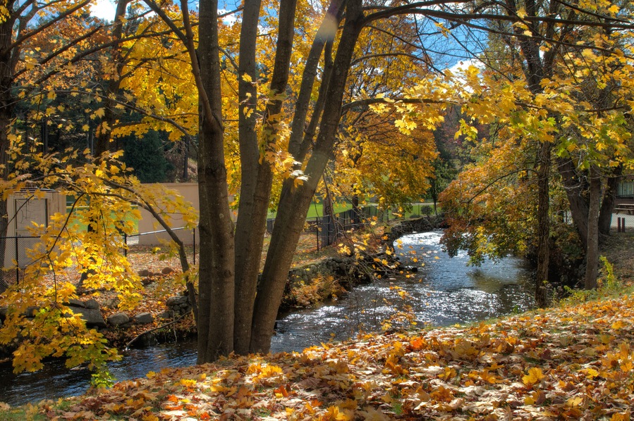 Beautiful nature view with river in Stafford Springs Connecticut