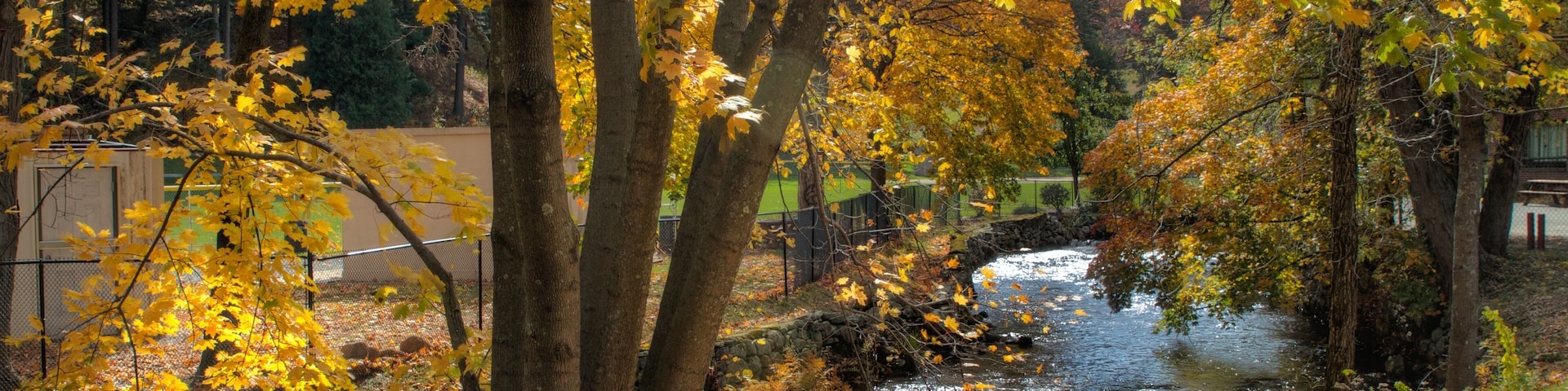 Beautiful nature view with river in Stafford Springs Connecticut