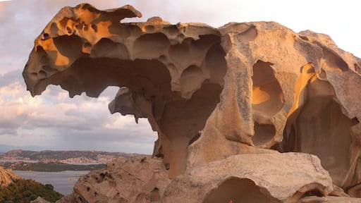 Translated into English as Cape of the Bear, this significant outcrop of rock eroded by the wind is a tourist attraction on Sardinia, an island so different from Sicily or the mainland. Its influences have been from different places than elsewhere so you'll find the Renaissance missing here and more accent on natural features. A great place for hiking.