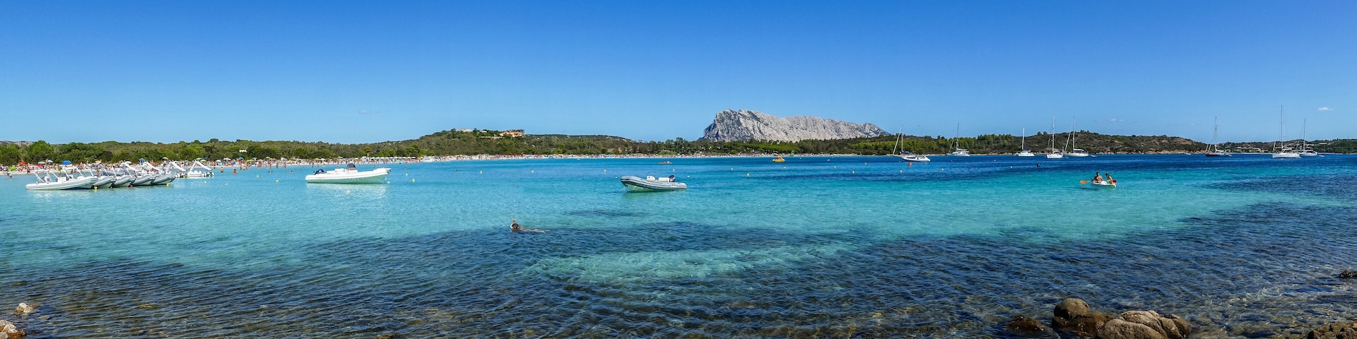 The beach of Cala Brandinchi in San Teodoro with turquoise water