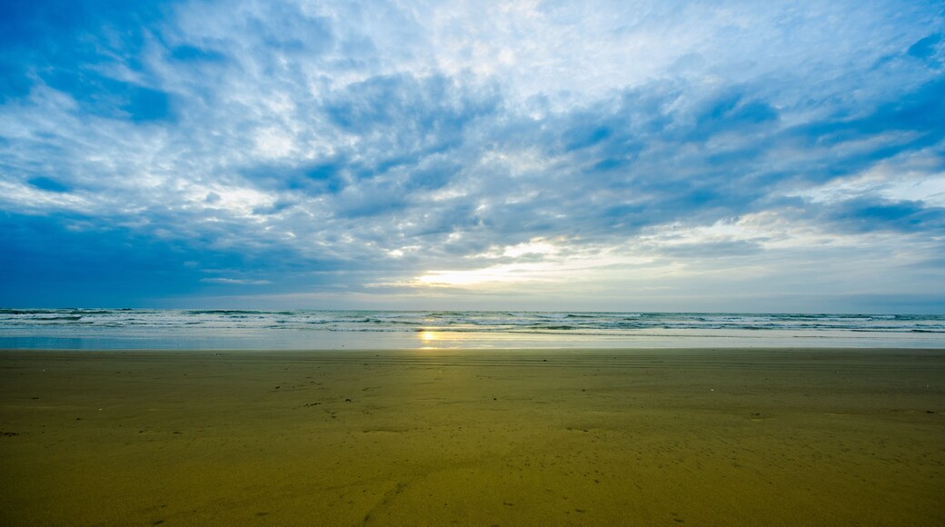 Amazing sunrise view in the beach of Cojimies, Manabi in Ecuador