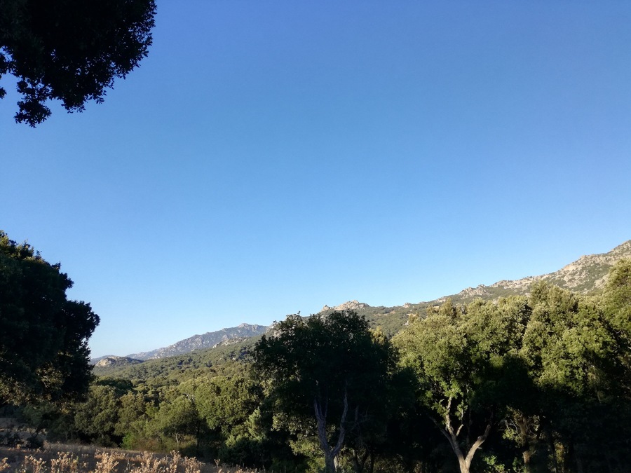 Panoramica della valle di Valentino, a Calangianus.
