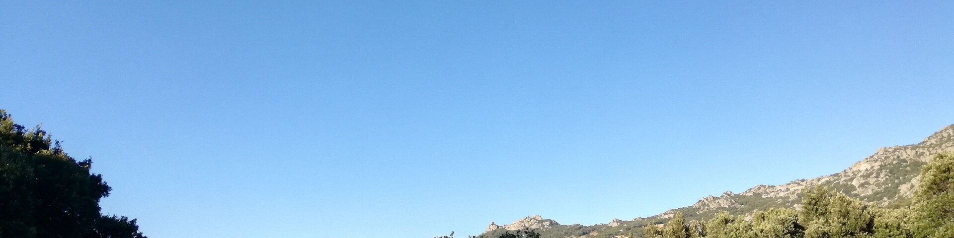 Panoramica della valle di Valentino, a Calangianus.