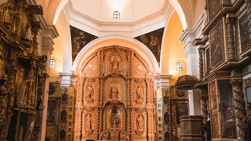 Details of the Temple of the Assumption in the former convent of San Francisco in Tlaxcala, Mexico.