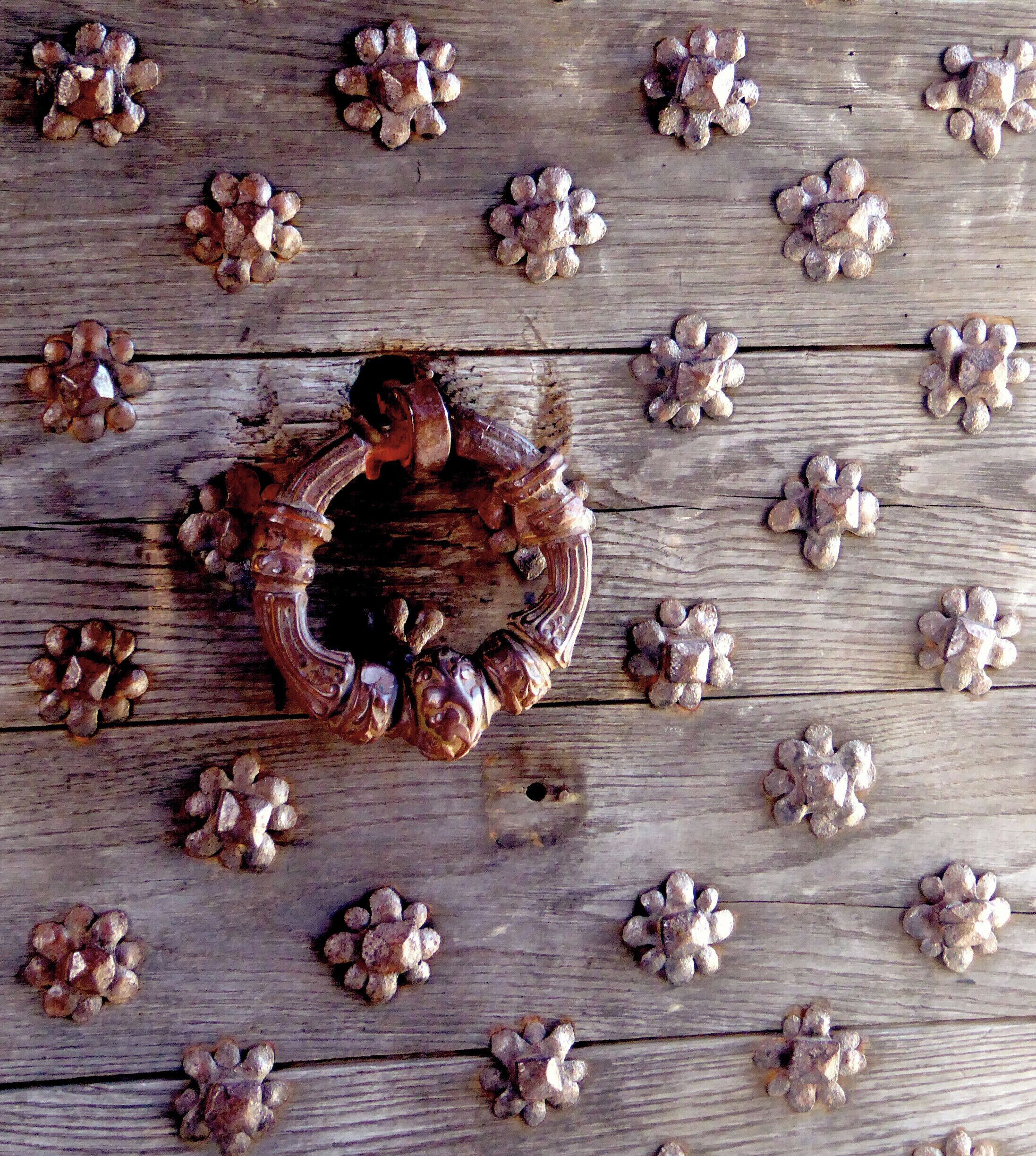 Front door for the Chateau de Hautefort.