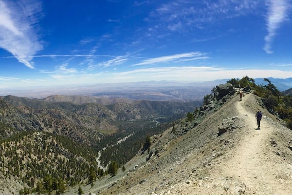 The coolest part of the amount Baldy hike - Devil's backbone #hikingtheglobe
