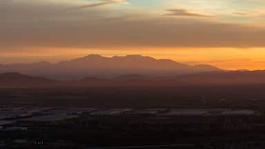 Mount Baldy at sunrise from Chino Hills