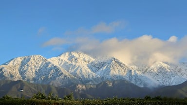 Mt Baldy snowcapped mountain in Southern California after record setting rain.