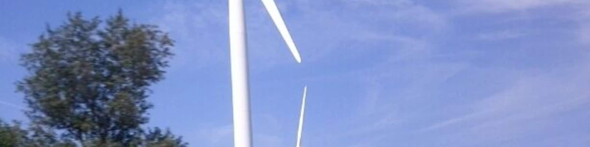 Just a glimpse of the giant wind farm that lines both sides of I-65 as far as the eye can see.
