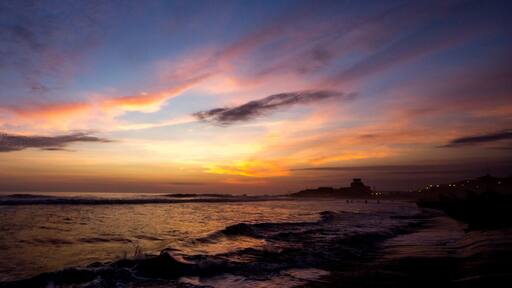 Playa de Mollendo al Atardecer