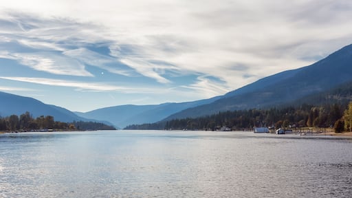 Scenic View of Kootenay River. Sunny Fall Season Day. Located in Balfour near Nelson, British Columbia, Canada.