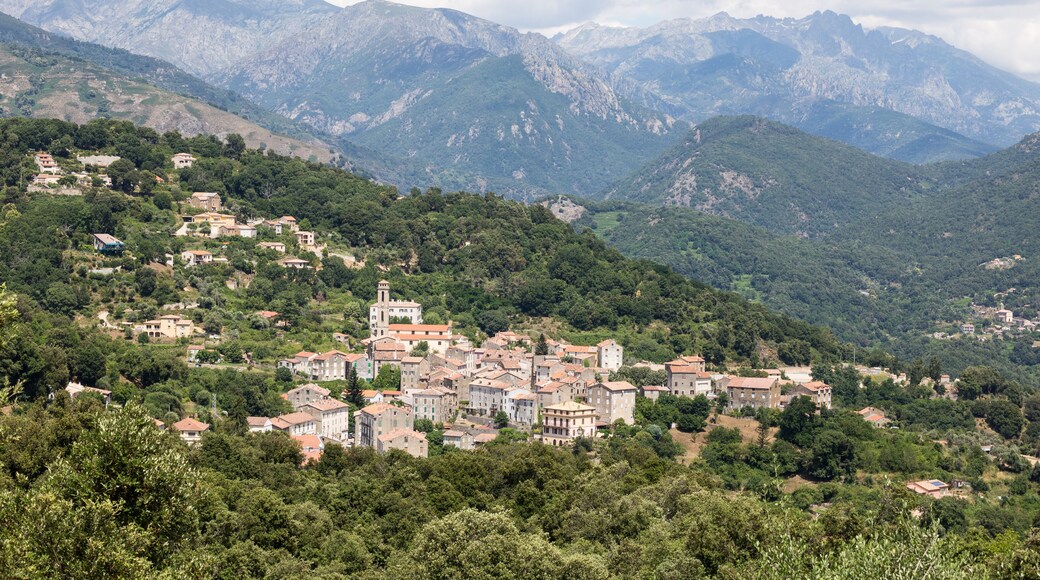 Medieval village of Vico in Corsica, France