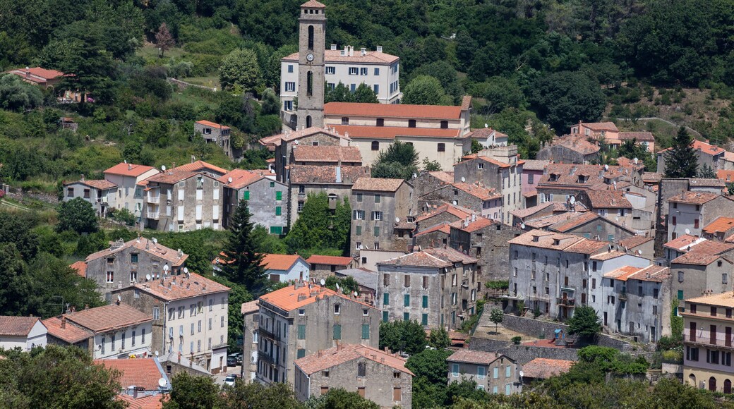 Medieval village of Vico in Corsica, France