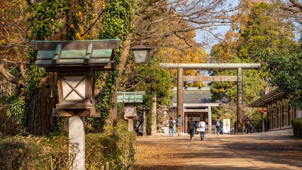 Imizu Shrine in Takaoka City, Toyama Prefecture, Japan. 射水神社。富山県高岡市