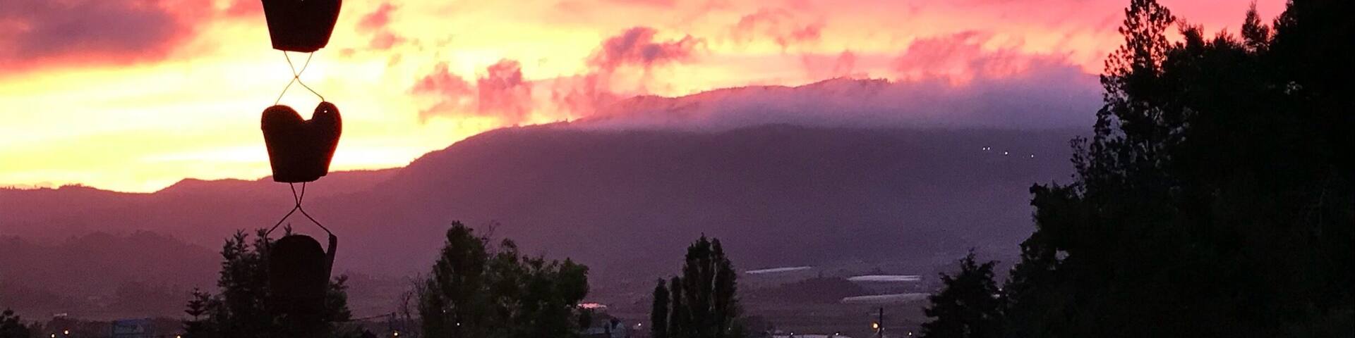 Beautiful sunrise from Alto Cerro, Constanza Dominican Republic #Golden
