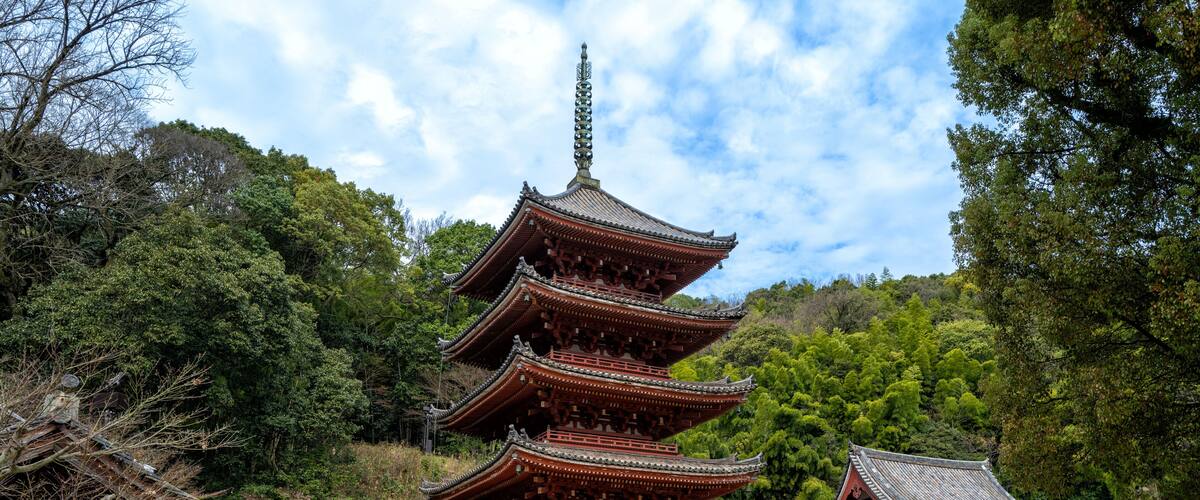 Myoo-in, Gojunoto - 5 storey pagoda, Fukuyama