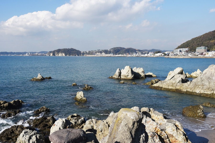 Japan's tourist attractions Hayama Coast (Shonan Coast) in Kanagawa Prefecture.