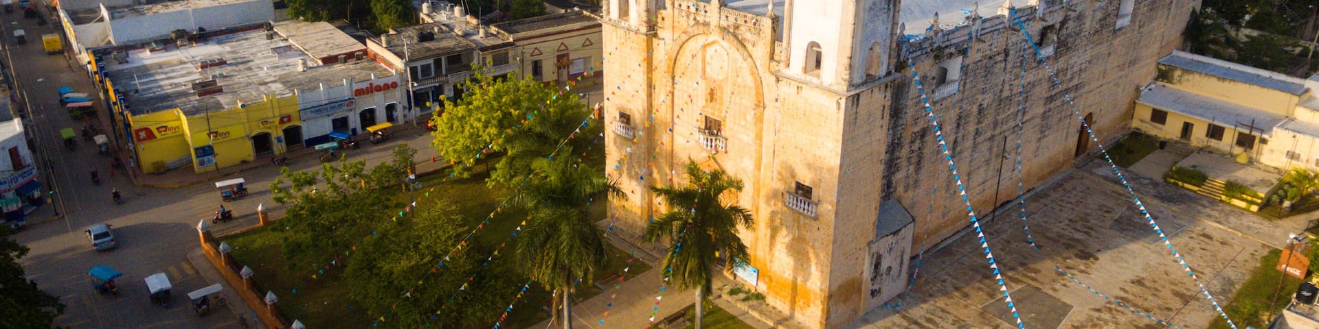 Peto, Yucatan Mexico Cathedral from the sky
