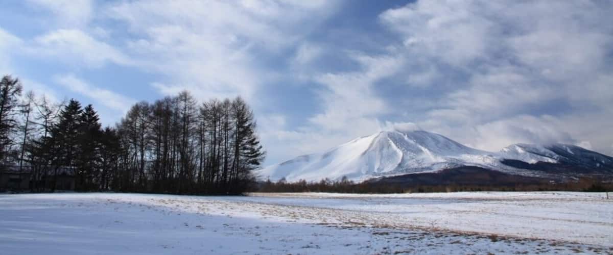 浅間山雪化粧~北軽井沢から