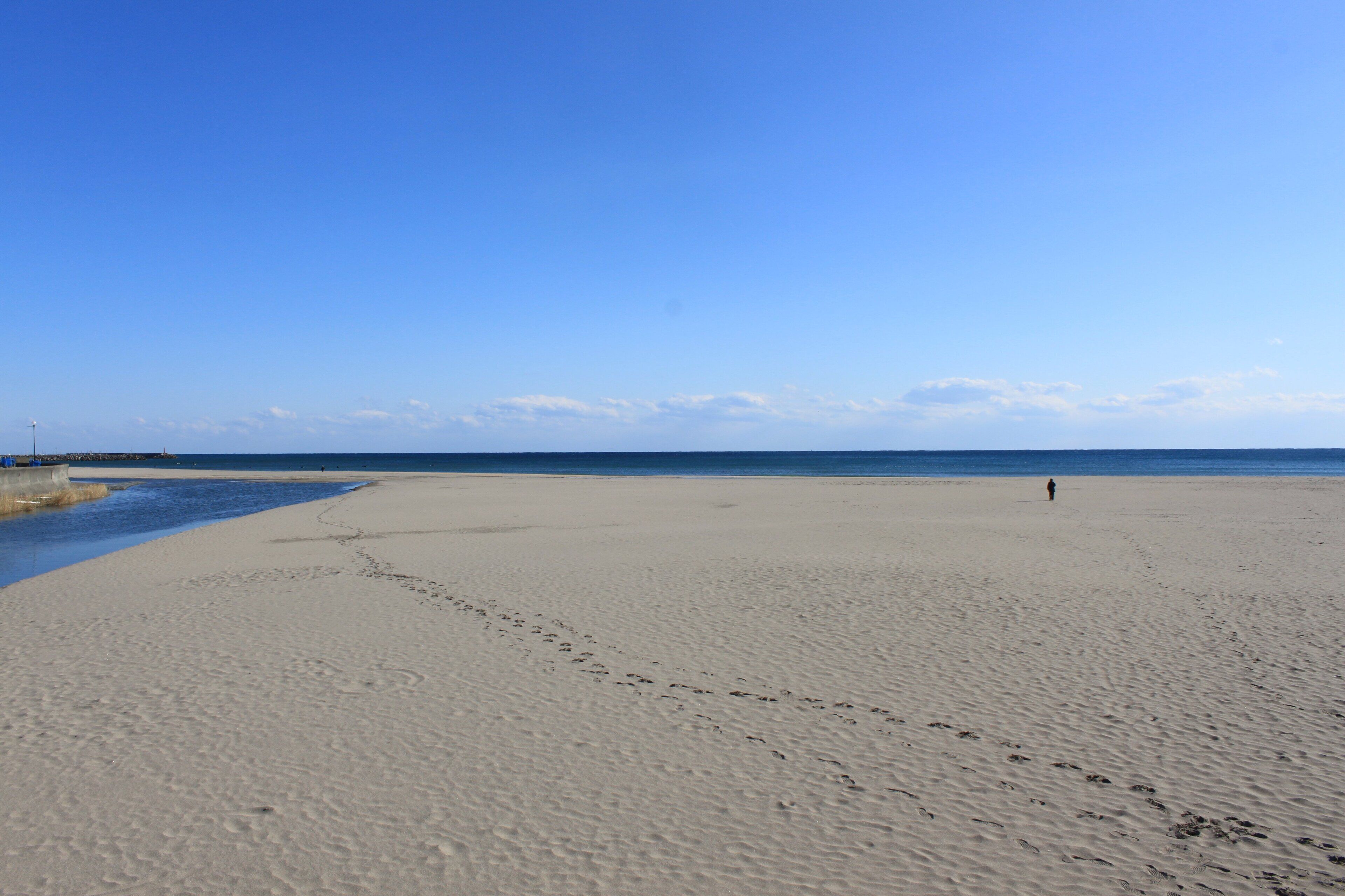 Onjuku Beach in Onjuku Town, Chiba Prefecture, Japan